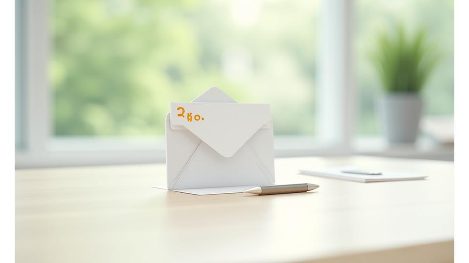 En hånd som peker på en e-postkonvolutt og et spørsmålstegn, symboliserende kontakt for personvernspørsmål.